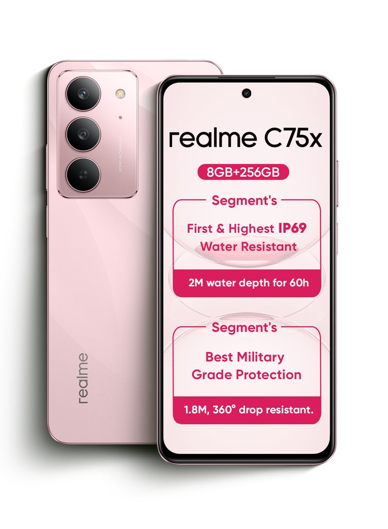 ريل مي C75X ثنائي الشريحة كورال وردي 8 جيجابايت رام 256 جيجابايت 4G - نسخة الشرق الأوسط - Image 1
