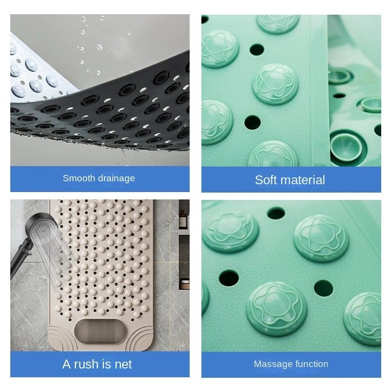 Y&D Modern Thickened PVC Anti-Slip Bath Mat - Machine Made, Anti-Drop, Massage Feature Bathroom Floor Mat for Household - Image 3