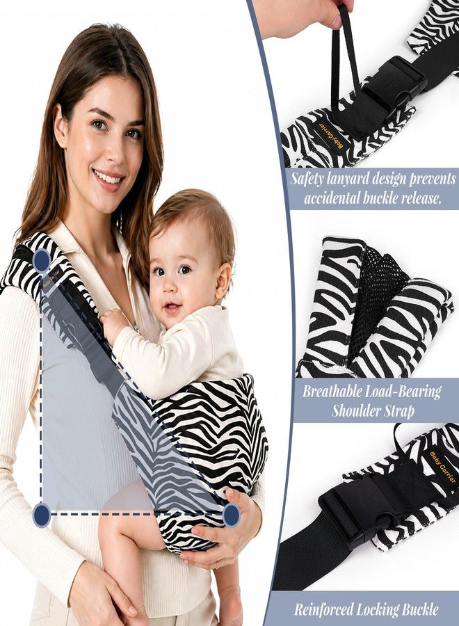 AXEARTE Baby Sling Carrier for Toddler 12-45 Lbs, Lightweight Hip Support Baby Sling with Safety Snap Buckle, Adjustable Shoulder Strap, One Size Fits All Parents, for Travel, Shopping & Daily Use (Black) - Image 5