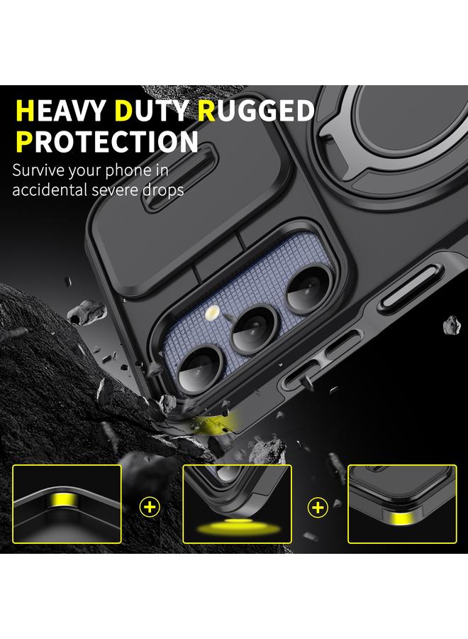 S-TOP Case For Samsung Galaxy A54 5G Sliding Camshield Ring Holder Phone Case - Image 2