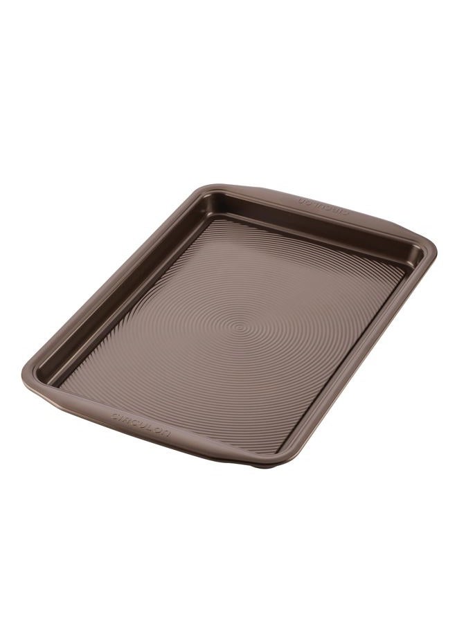 Circulon Nonstick Bakeware, Nonstick Cookie Sheet/Baking Sheet - 10 Inch x 15 Inch, Chocolate Brown - Image 1
