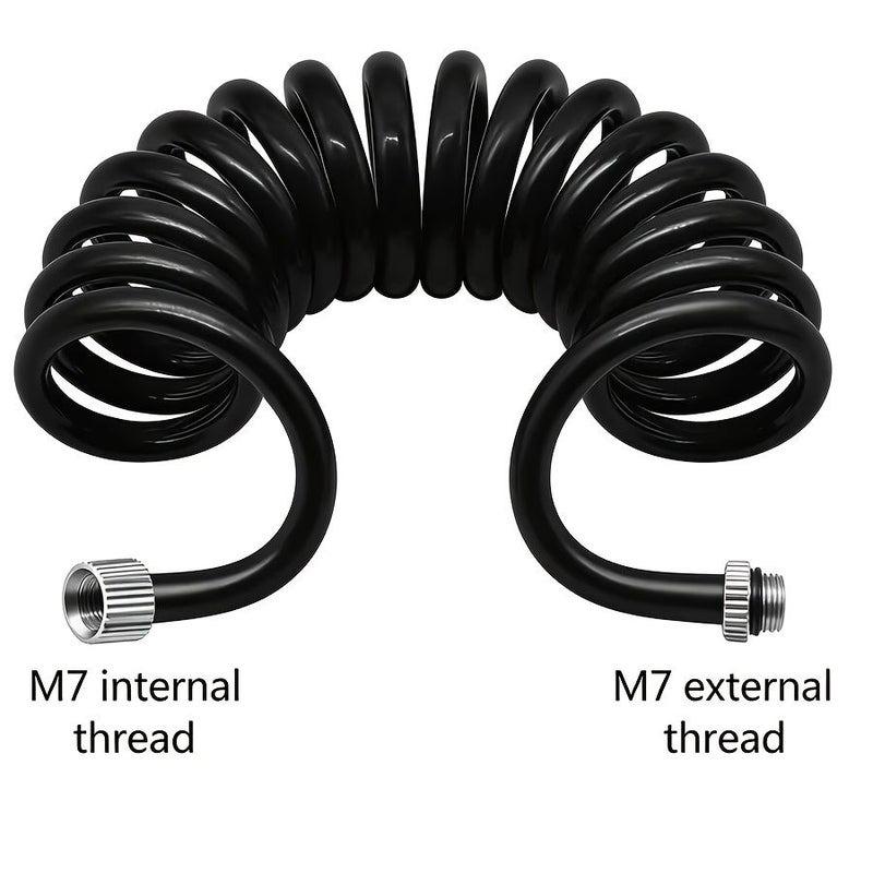 70.87inch Long Universal PU Air Hose Flexible Lightweight For Air Tools M7 Connector - Image 1