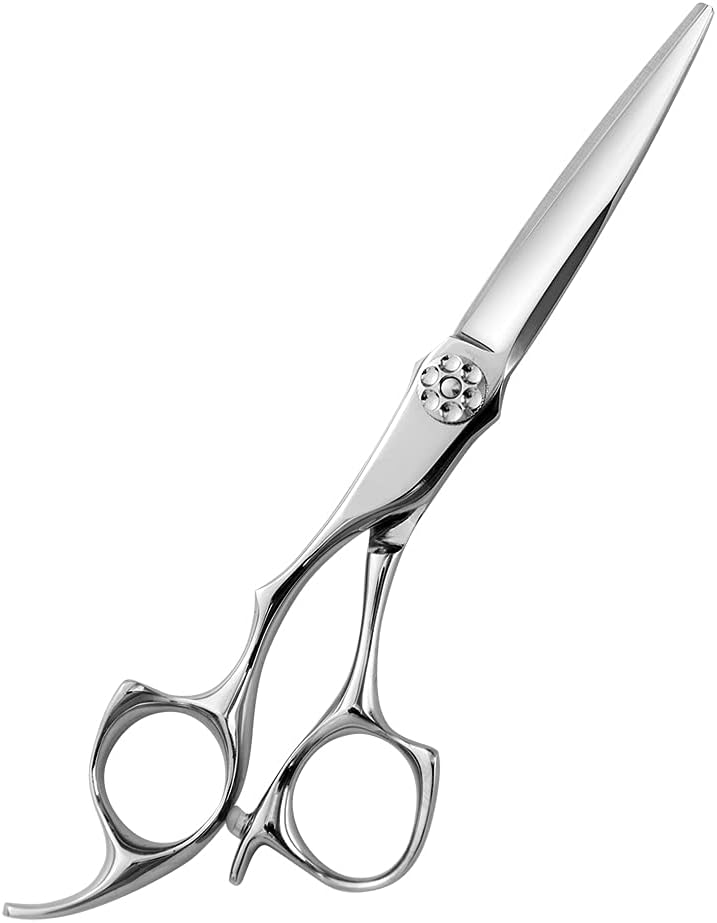 Nelannxi AOLANDUO 6 Inch Lefthanded Hair ScissorsHigh End AICHI Steel Handmade Hair Cutting ShearsRazor EdgeOffset DesignPro Ergonomic for Salon Stylists Beauticians and Barbers
