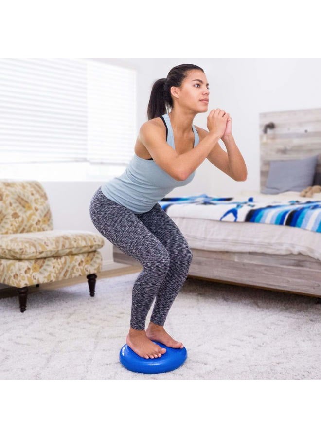 ProSourceFit Core Balance Disc Trainer, 14” Diameter with Pump for Improving Posture, Fitness, Stability - Image 2