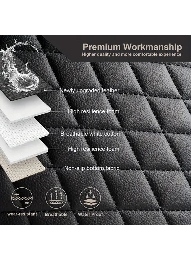 Black Linen Car Covers Rear Covers - Image 5