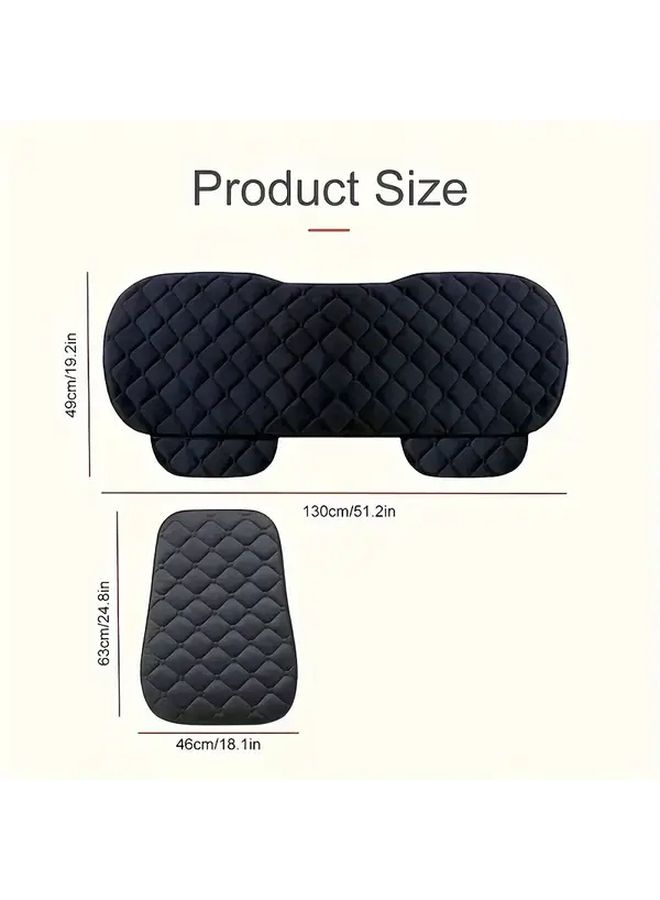 Black Linen Car Covers Rear Covers - Image 2