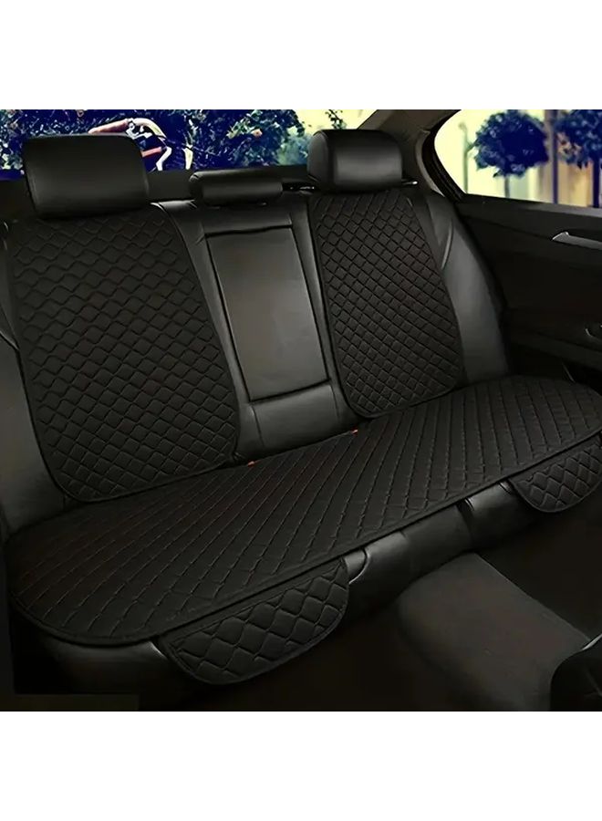 Black Linen Car Covers Rear Covers - Image 4