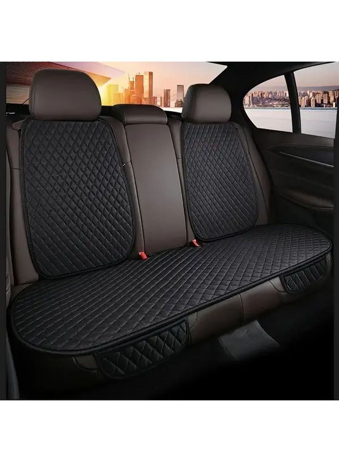 Black Linen Car Covers Rear Covers - Image 1