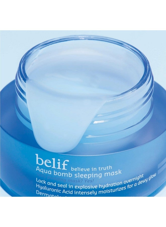 بليف قناع النوم أكوا بومب من بيليف، مرطب ليلي وقناع للوجه، خفيف الوزن، مرطب وممتلئ، مناسب للبشرة الجافة، للبشرة العادية والدهنية والجافة والمختلطة. - Image 5