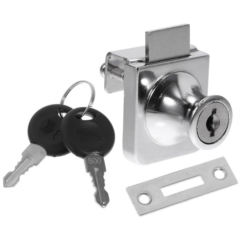 Glass Cabinet Lock Sliding Door Security Lock Anti Theft Alloy For Furniture Store - Image 2