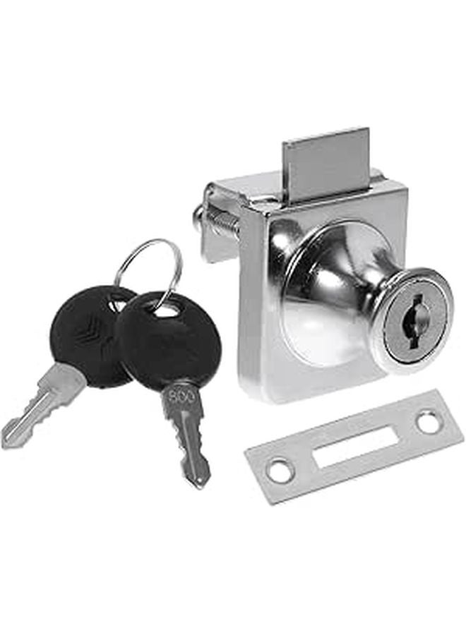 Glass Cabinet Lock Sliding Door Security Lock Anti Theft Alloy For Furniture Store - Image 1