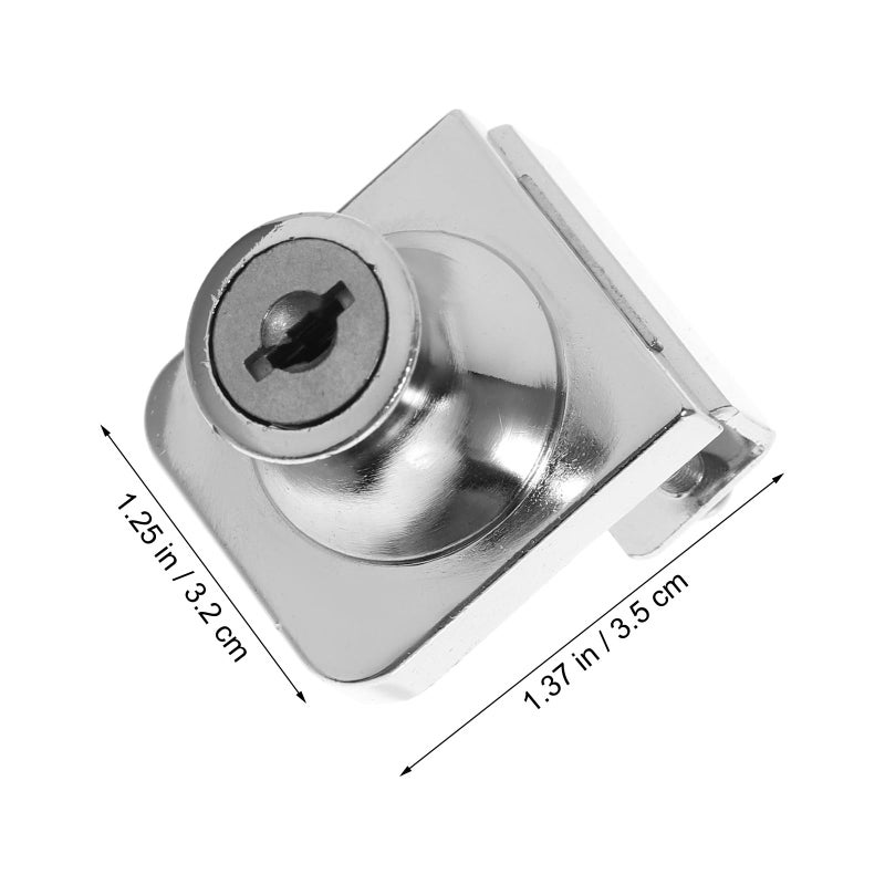 Glass Cabinet Lock Sliding Door Security Lock Anti Theft Alloy For Furniture Store - Image 3