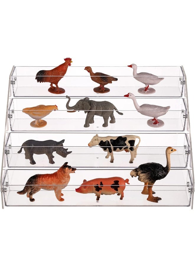 TPGP Acrylic Spice Rack, Tiered Spice Rack Shelf Seasoning Organizer for Countertop, Cabinet, Pantry, Kitchen Storage - 4 Tier - Image 2