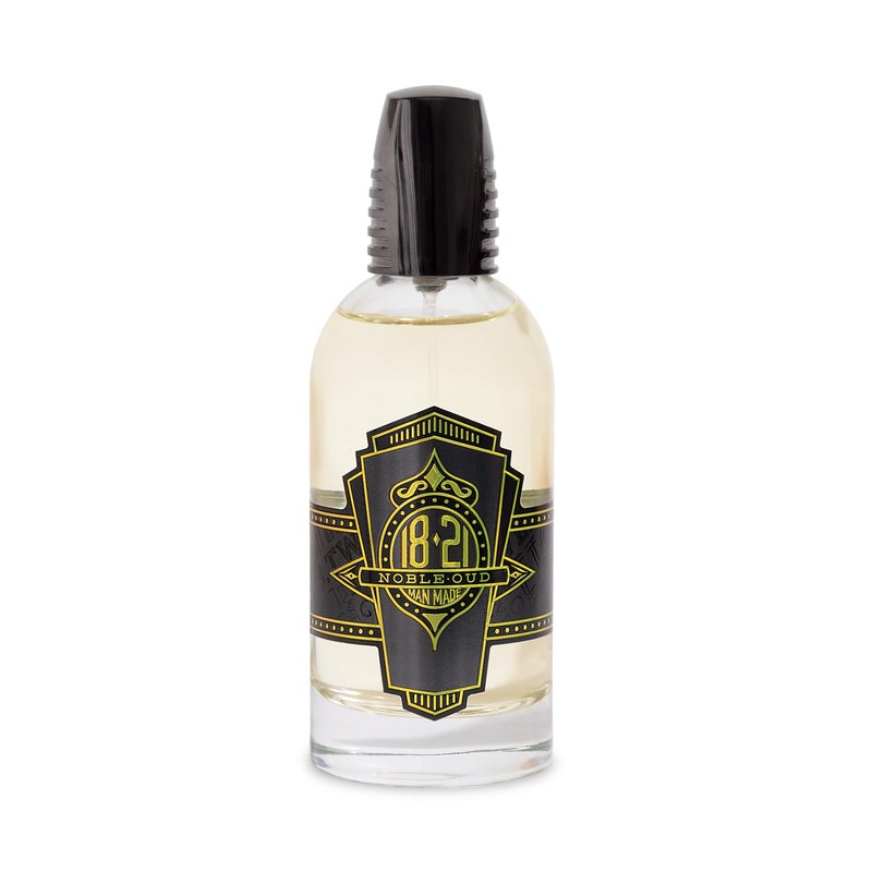 18.21 Man Made Menâ€™s Cologne, Noble Oud Fragrance, 3.4 fl. oz - Long-Lasting Eau de Parfum for Men, Sweet Scent with Woodsy Undertones - Eau de Toilette with Masculine Aromatics - Image 1