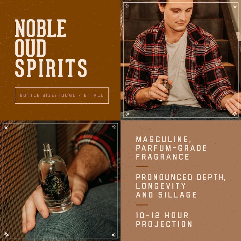 18.21 Man Made Menâ€™s Cologne, Noble Oud Fragrance, 3.4 fl. oz - Long-Lasting Eau de Parfum for Men, Sweet Scent with Woodsy Undertones - Eau de Toilette with Masculine Aromatics - Image 2