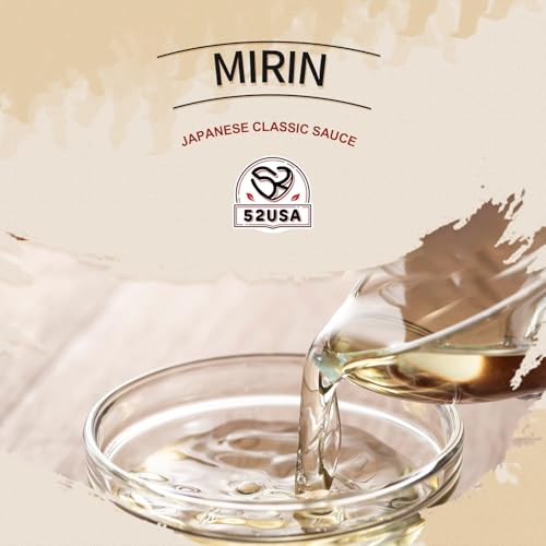 52USA Mirin, Japanese Mirin Cooking Wine, 16.9 FL OZ (Pack of 1), Red Rice Cooking Wine & Seasoning Homemade Sauces, Marinades, Glazes, Salad Dressings, Sushi Rice, Ramen Noodles, Less Sugar and Less Calories, Made with Natural Sugar - Image 3