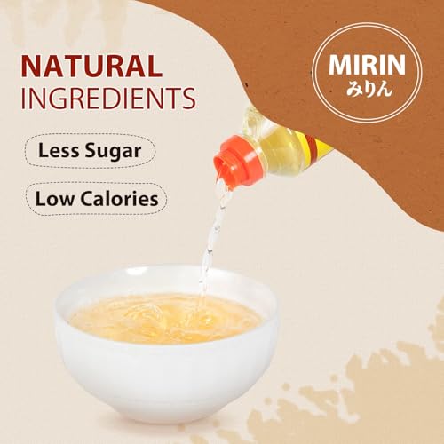 52USA Mirin, Japanese Mirin Cooking Wine, 16.9 FL OZ (Pack of 1), Red Rice Cooking Wine & Seasoning Homemade Sauces, Marinades, Glazes, Salad Dressings, Sushi Rice, Ramen Noodles, Less Sugar and Less Calories, Made with Natural Sugar - Image 4