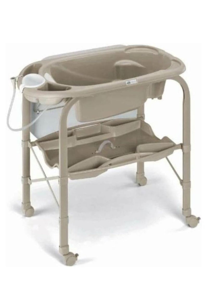 cam Changing Table - Beige  - Soft Changing Mat - From 0 - 6 Months Old Baby, With Storage, Made In Italy, Changing Diaper Station For Infant And Nursery, Foldable, Portable With 4 Wheels - Image 2