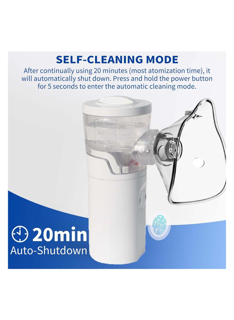Generic - Mesh Nebulizer Wireless Portable 3 Modes Kids/Adults Use Ultrasonic Handheld Nebulizer Rechargeable - Image 1