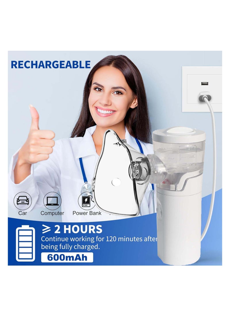 Generic - Mesh Nebulizer Wireless Portable 3 Modes Kids/Adults Use Ultrasonic Handheld Nebulizer Rechargeable - Image 1