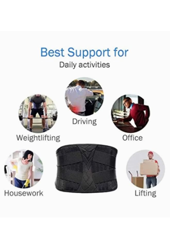 Ant Lumbar Lower Back Brace,Abdominal training belt for Women& Men, Breathable Stabilizing Waist Lumbar Lower Back Brace Support Belt for Sciatica Herniated Disc Scoliosis Back Pain Relief  - Image 5