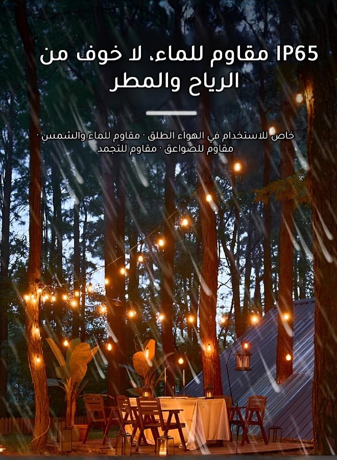 أضواء زخرفية تعمل بالطاقة الشمسية للحديقة والفناء والتخييم - Image 4
