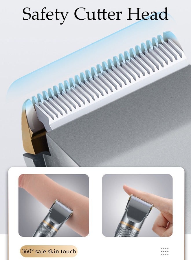 DUNISO Hair Clippers Electric with 5 Modes 4 Kinds of Positioning Combs Hair Cutting Kit Pro Mens Clippers for LED Display Cordless Rechargeable Hair Trimmer Set Professional Barbers Grooming Kit - Image 5