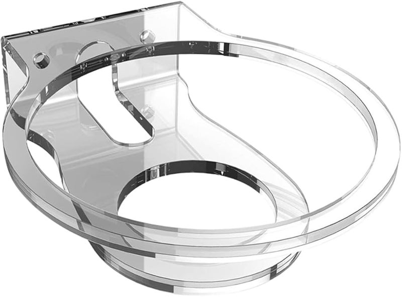 Transparent Wall Mounted Acrylic Speaker Rack Multi Functional Audio Storage Space Saving - Image 1