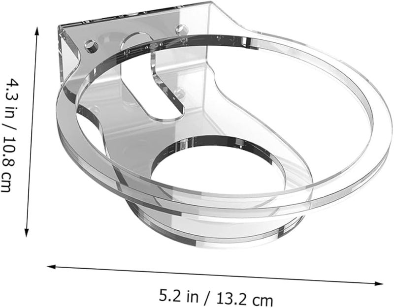 Transparent Wall Mounted Acrylic Speaker Rack Multi Functional Audio Storage Space Saving - Image 3