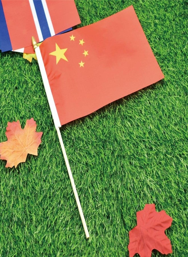 Ckexin 25Pack Small China Flags Handheld Mini Chinese Flag on Stick 5x8 Inch - Image 4