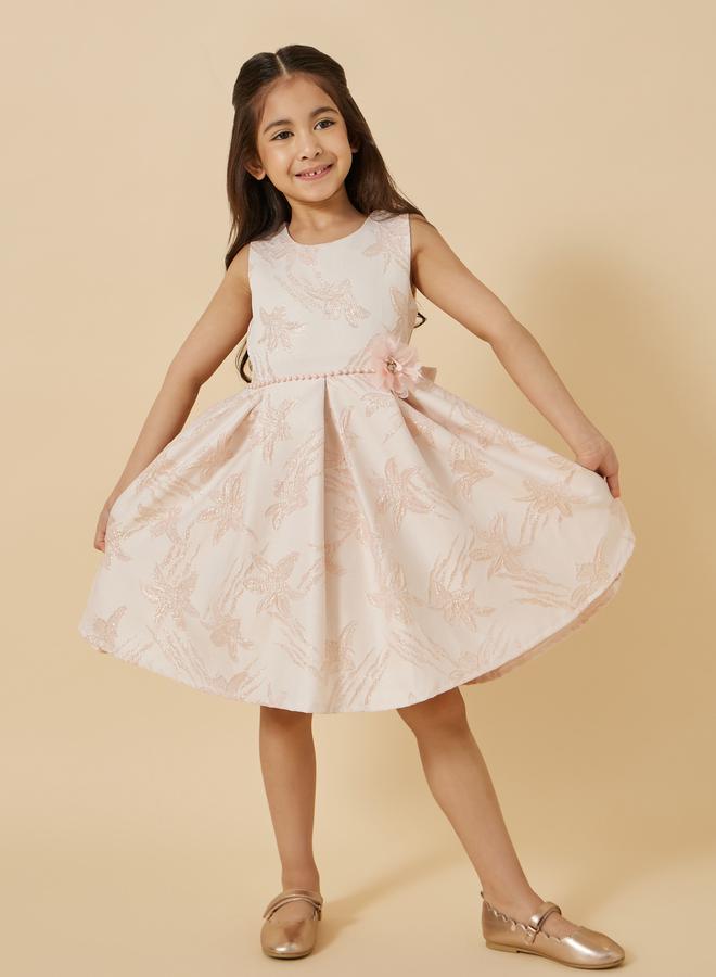 Styli Embellished Pleated Fit and Flare Dress - Image 2