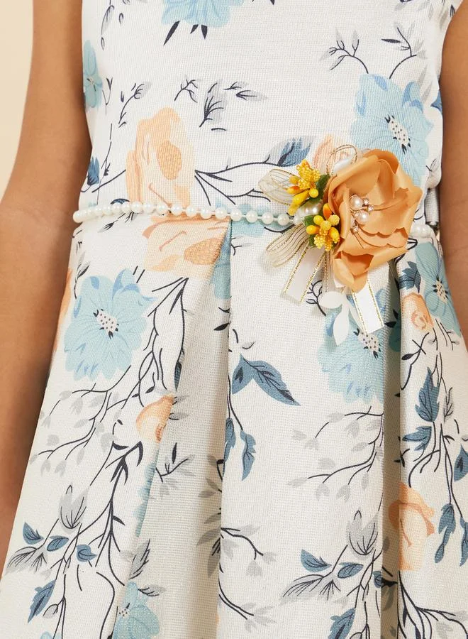 Styli Floral Print Dress