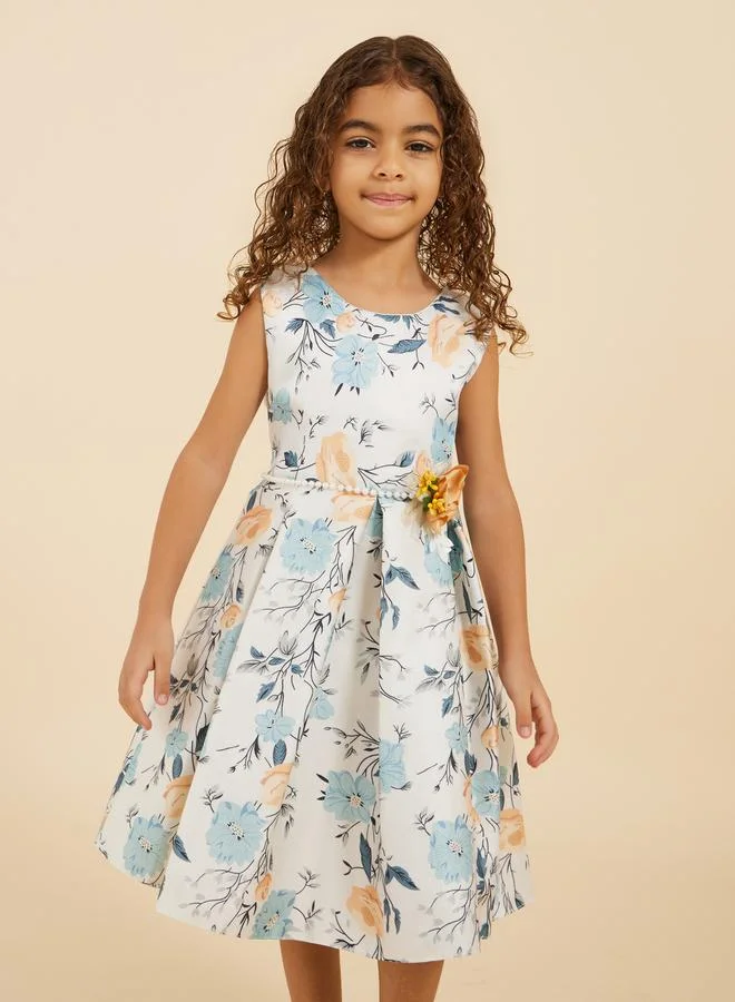 Styli Floral Print Dress