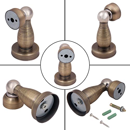 Klaxon Glamour Stainless Steel Magnetic Door Stopper Catcher with Screw Fitting - Antique Finish - (Pack of 2) - Image 5