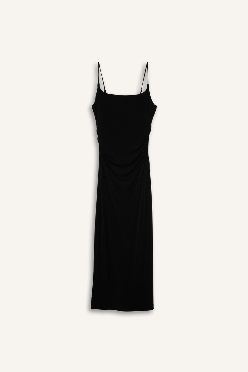 DeFacto Black Woman Bodycon Square Collar Maxi Dress Casual - Image 5