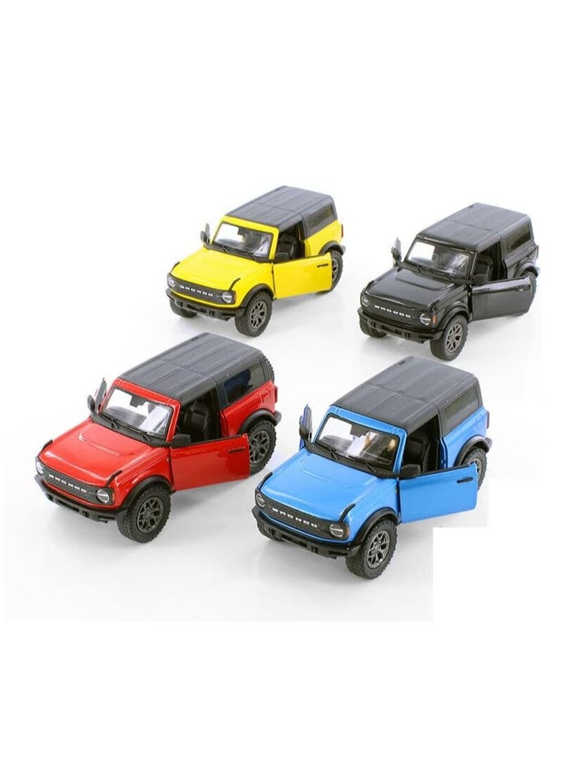 Kinsmart 2022 Ford Bronco Hardtop 1:34 Scale Diecast Model Car, 1Piece Assorted Color  - Image 1