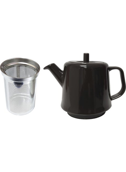 Teknikserviss Fakir Shaye Tea Machine Compatible Black Porcelain Teapot (With Filter)