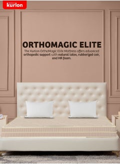 Kurlon Kurl-On OrthoMagic Elite Mattress|Orthopedic Hybrid Mattress withNatural Latex, Rubberized Coir and HR Foam Layers|King Size Mattress | 200Lx180Wx20H Cms | 10 Years Warranty  - Image 1