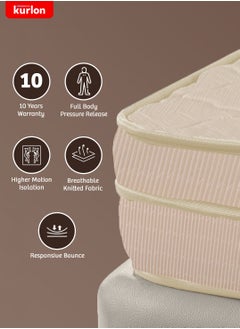 Kurlon Kurl-On OrthoMagic Elite Mattress|Orthopedic Hybrid Mattress withNatural Latex, Rubberized Coir and HR Foam Layers|King Size Mattress | 200Lx180Wx20H Cms | 10 Years Warranty  - Image 3