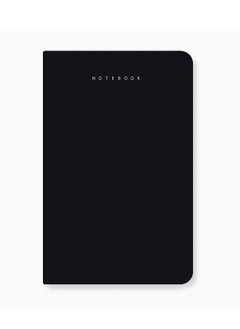 FACTOR NOTES A5 Size Minimalist Softbound Ruled Notebook 160 Pages 90gsm Thickness Black Cover  - Image 1