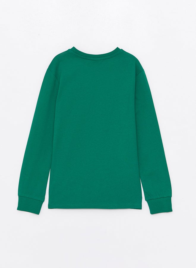 LC WAIKIKI Boys Crew Neck Printed Long Sleeve  T-Shirt - Image 2