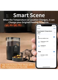Pet Feeder Automatic Papifeed Cat Feeder 3L with App WiFi Cat Food Dispenser for Cats & Dogs, Smart Timed Cat Feeder Automatic Pet Feeder w/Portion Control,Stainless Steel Cat Bowl and Dual Power (15Cup) Black - pzsku/ZFC39E40E6AFB161E5706Z/45/_/1694180215/f58c58e6-381f-4df9-b342-eeeb29f8cee5