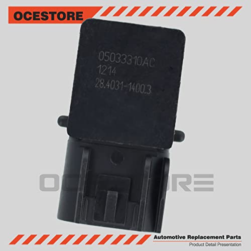 OCESTORE 05033310AC MAP Sensor Manifold Absolute Intake Air Pressure Sensor Compatible with Charger 2006-2015, RAM 1500 2003-2013, Durango 2007-2015, Grand Cherokee 2007-2015 - Image 5