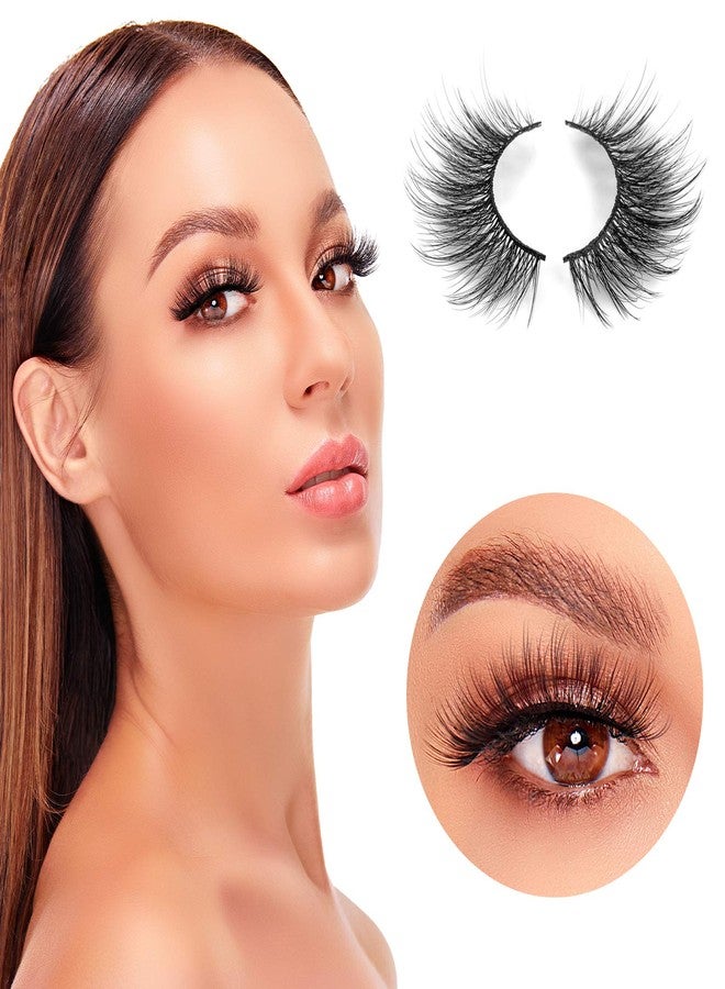 DYSILK Mink Lashes False Eyelashes - Mink Eyelashes Fluffy 10 Pairs 6D Mix Style Faux Lashes Pack Wispy Eyelashes Fluffy Reusable Lashes Natural Look Mink Fake Eyelashes Cat Eye Lashes | 19mm - Image 3
