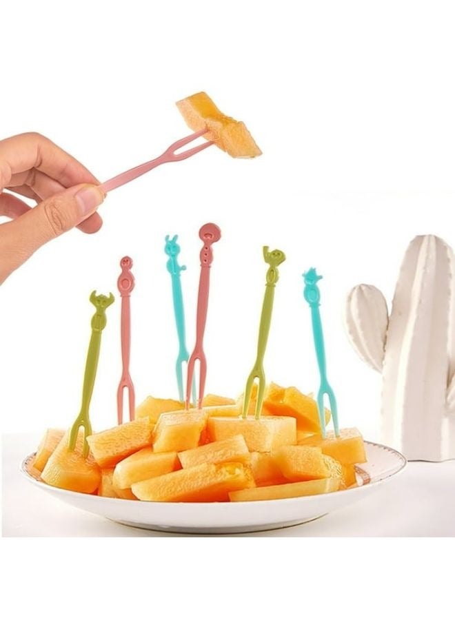 Fruit Fork 30 Pieces In Various Shapes And Colors - Image 1