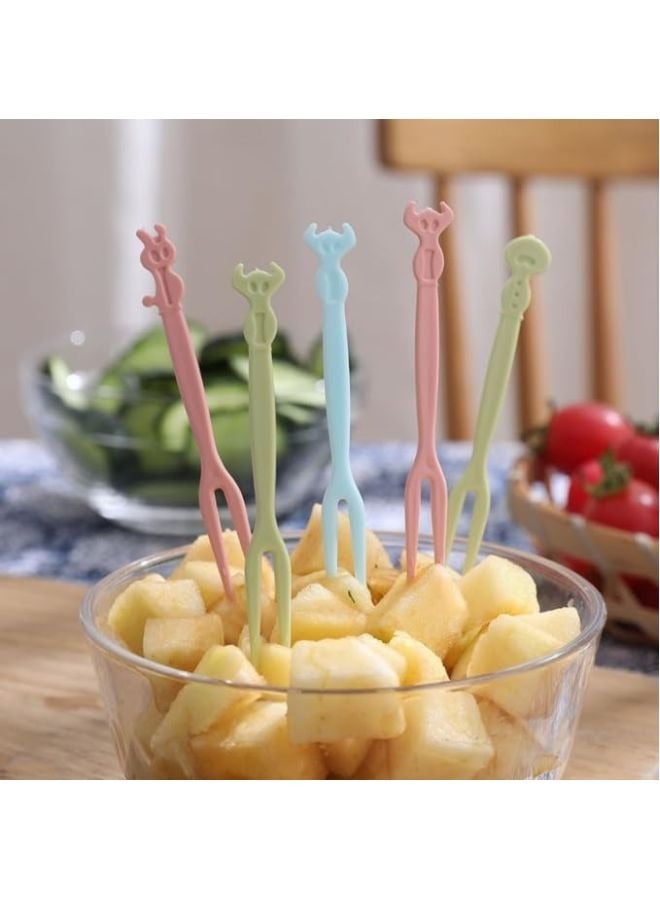 Fruit Fork 30 Pieces In Various Shapes And Colors - Image 2