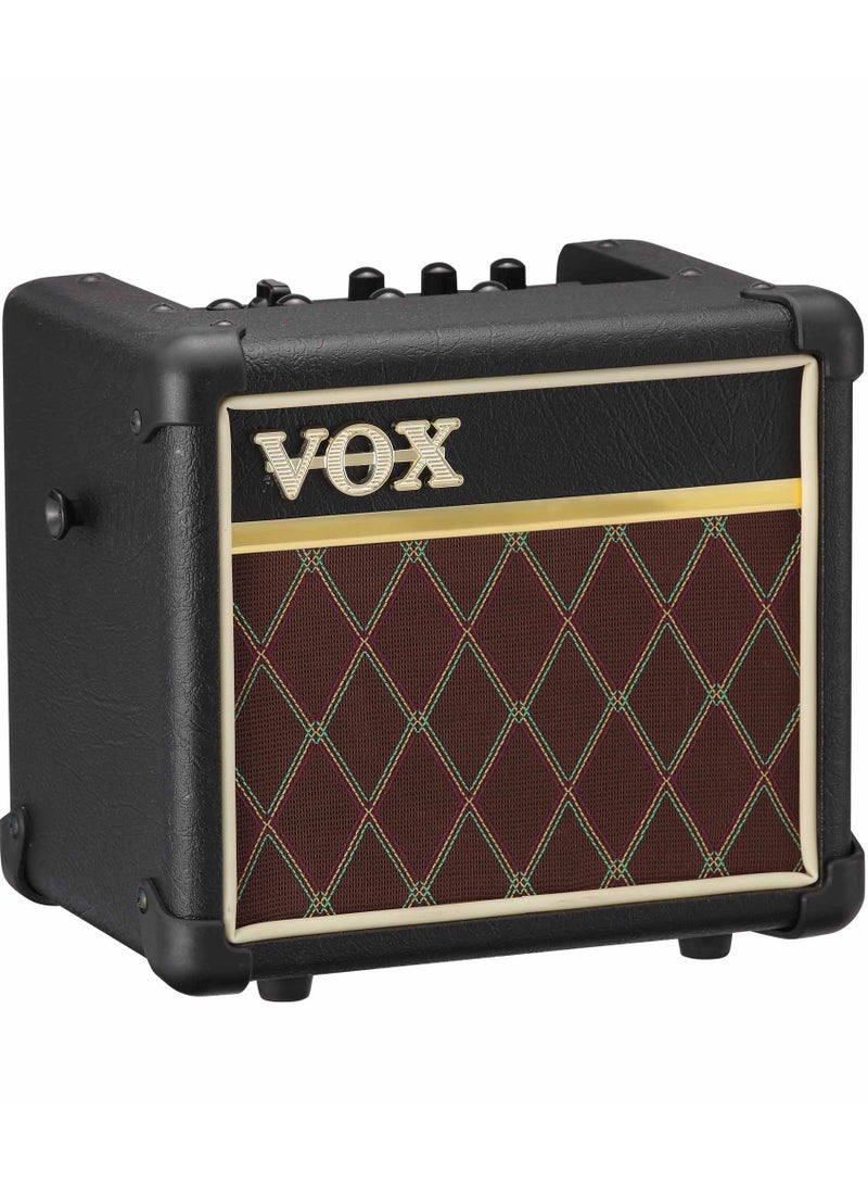 VOX MINI5-RM-CL Mini Series Rhythm Guitar Combo Amp | 5W Digital Modeling | 11 Amp Models | 99 Rhythms | Classic Black