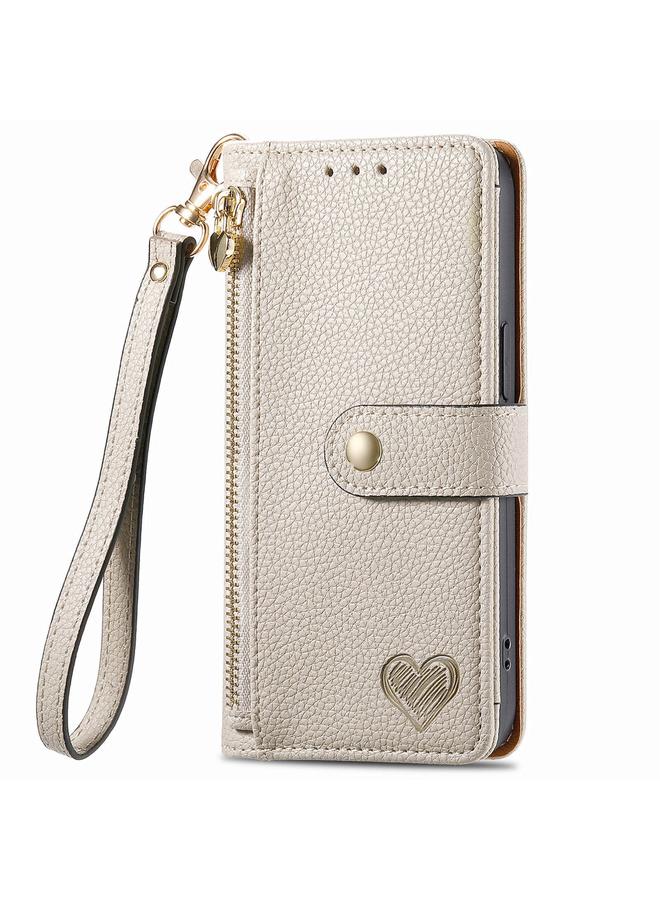 زبون جراب لهاتف Infinix Note 40 Pro 4G جراب هاتف جلدي مزود بسحاب وحزام - Image 2