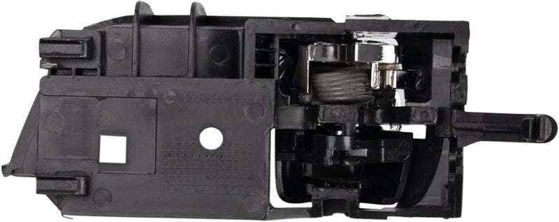 TRQ Rear Right Interior Door Handle Chrome & Black Passenger Side Compatible with 2004-2009 Toyota Prius - Image 3