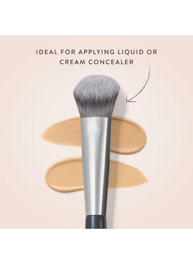 BK BEAUTY فرشاة الأساس المنحوتة 101 - فرش مكياج الأساس - فرشاة للوجه للأساسات السائلة أو الكريمية + مجموعة فرش أنجي هوت وفلاشية A506 للكونسيلر - Image 4